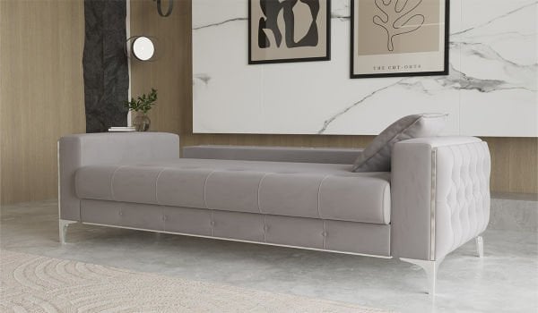 Vivaldi Koltuk Takımı - Gri-Krom Ayak