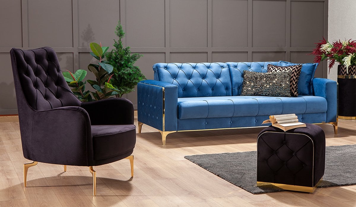 Vivaldi Koltuk Takımı - Mavi