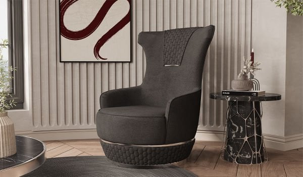 Veyron Koltuk Takımı - Gri Sabit Berjer