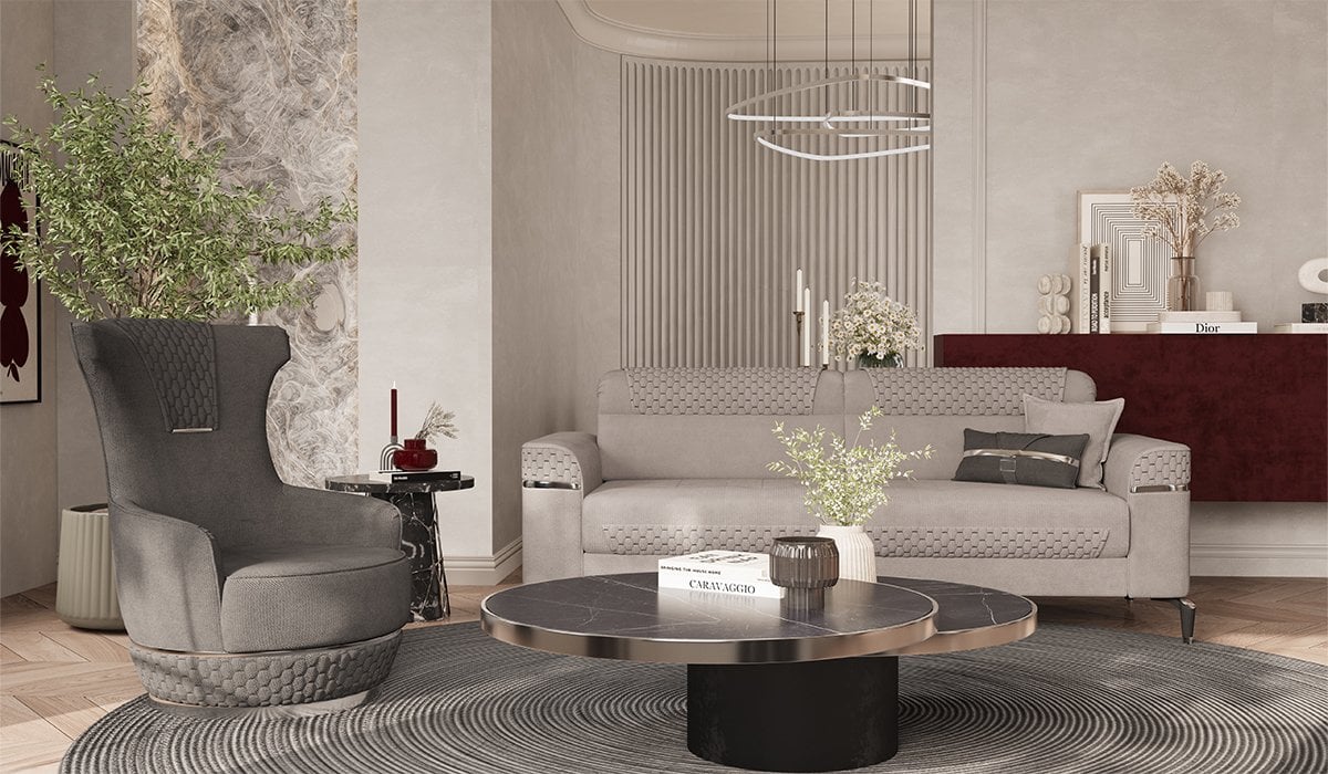 Veyron Koltuk Takımı - Gri