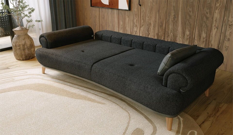 Luma Üçlü Koltuk Antrasit