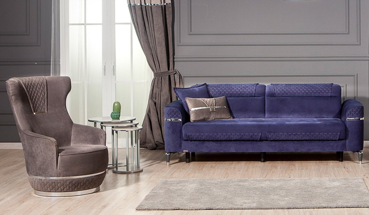 Veyron Koltuk Takımı - Mavi