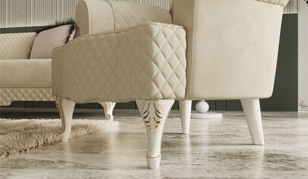 Hürrem Koltuk Takımı - Krem