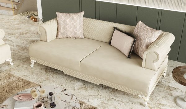 Hürrem Koltuk Takımı - Krem