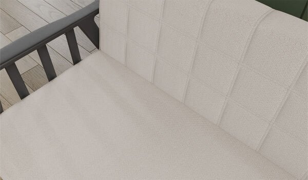 Anka Üçlü Koltuk Krem - Antrasit Kol