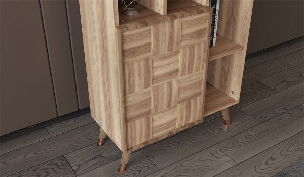 Retro Genç Odası Takımı Kitaplık
