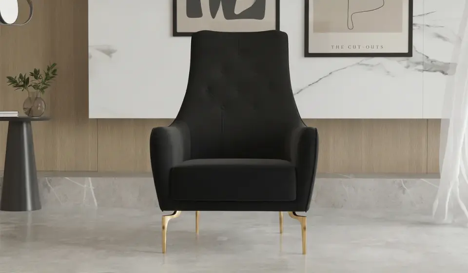 Vivaldi Berjer Gold Ayak