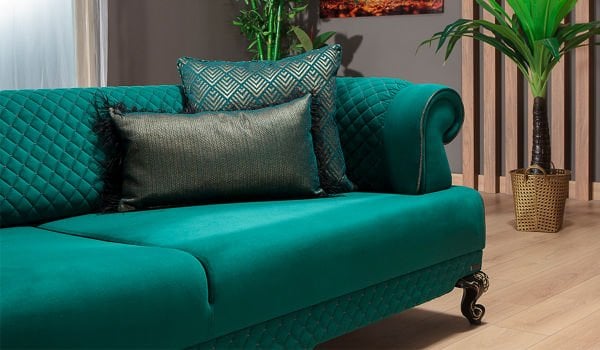 Hürrem Koltuk Takımı - Yeşil İkili Koltuk