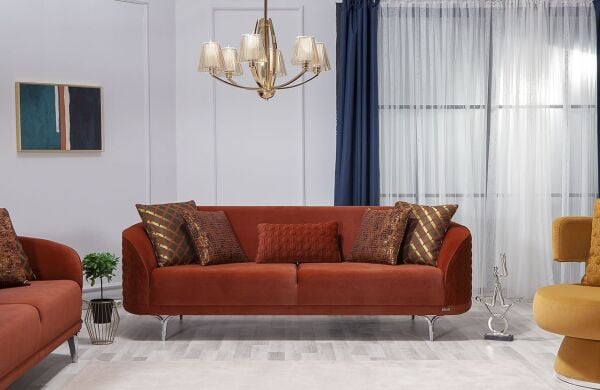 Bendis Üçlü Koltuk Kiremit