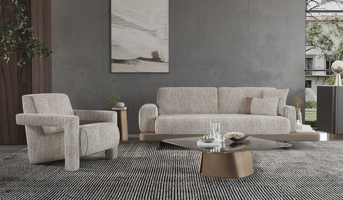 Hermes Koltuk Takımı - Krem