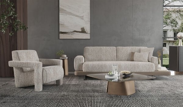 Hermes Koltuk Takımı - Krem