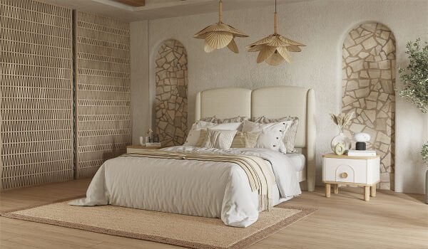 Bohem Plus Düğün Paketi (Yatak+Karyola Hediye!) Sandıklı Baza