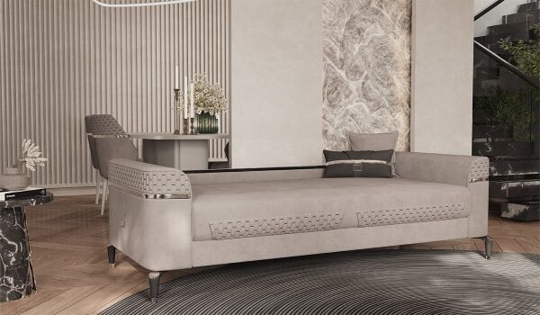 Veyron Koltuk Takımı - Gri (3+3+1)