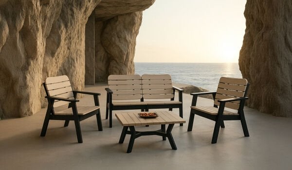 Sera 2+1+1 S Bahçe Balkon Oturma Grubu (Mindersiz) (Kampanyalı)