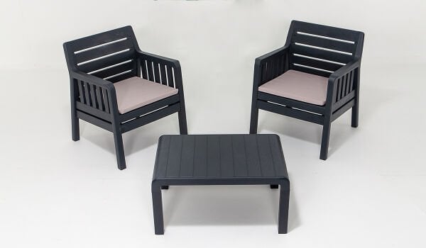 Lara 1+1+S Bahçe Oturma Grubu (Minderli)