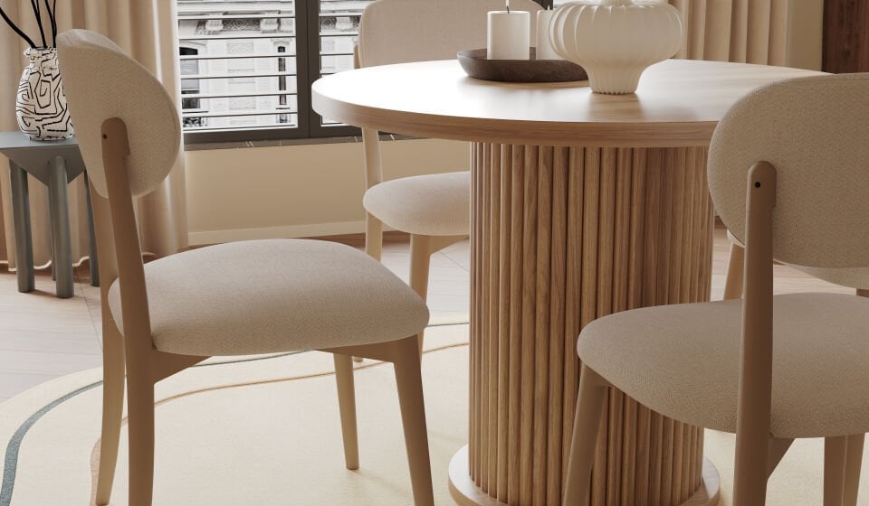 Bohem Mutfak Masa Seti - Ceviz