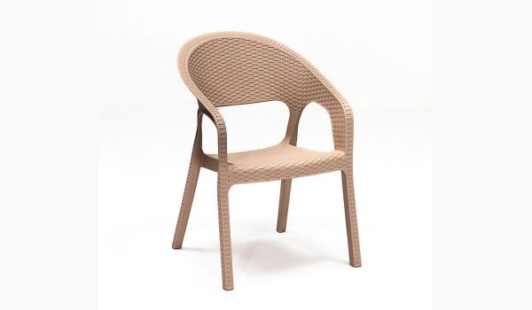 Garden Rattan Sandalye Cappucino