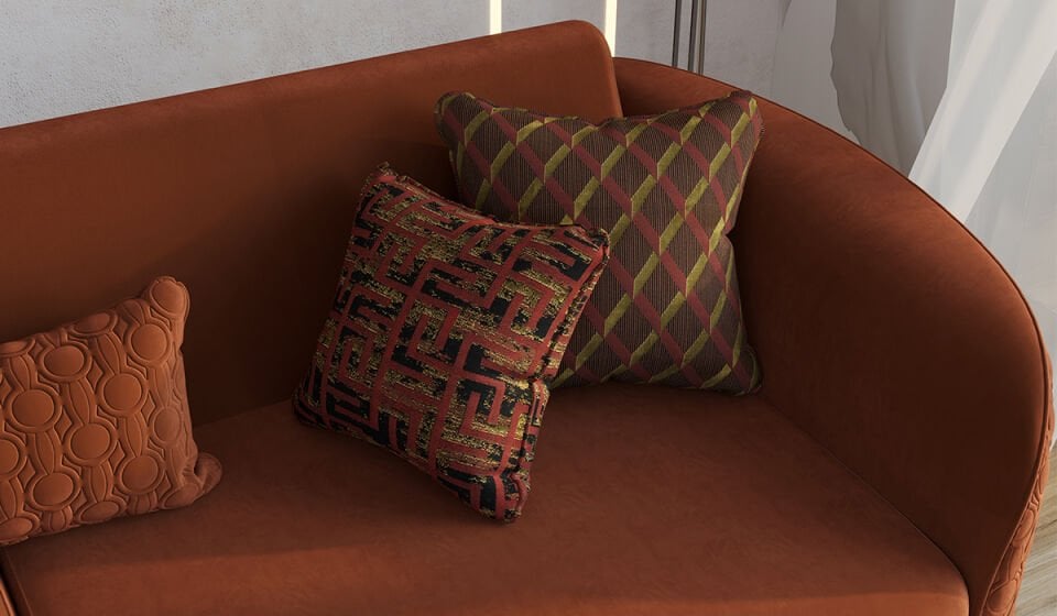 Bendis Koltuk Takımı - Turuncu - Sarı