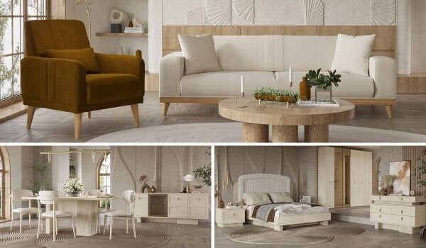 Nitra Düğün Paketi (Yatak+Karyola Hediye)