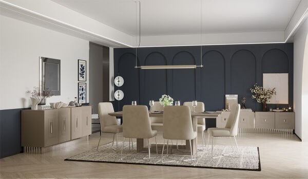 Bendis Silver Yemek Odası Takımı