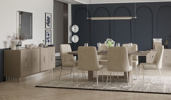 Bendis Silver Yemek Odası Takımı