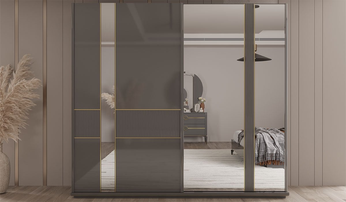 Bella Sürgülü Gardırop 2.40 m.