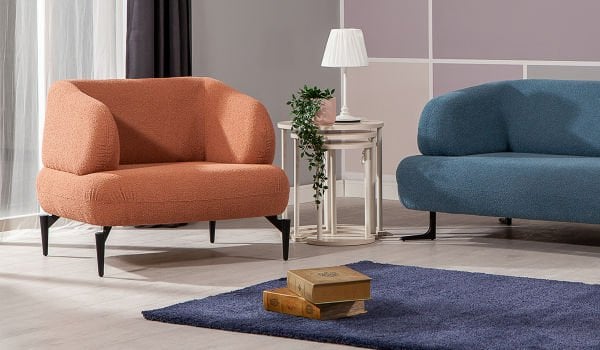 Rose Koltuk Takımı - Mavi