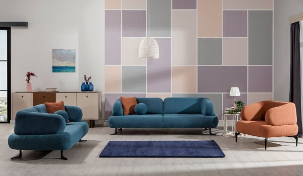 Rose Koltuk Takımı - Mavi