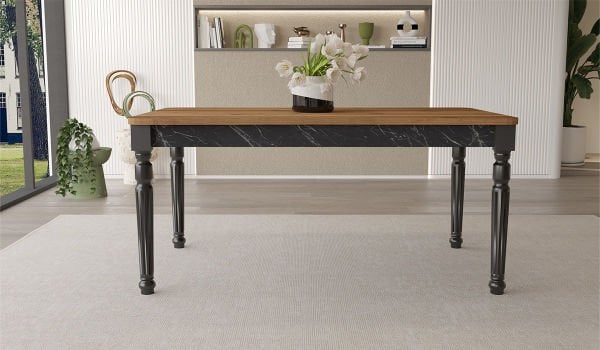 Cross Masa + 6 Adet Sandalye Takımı