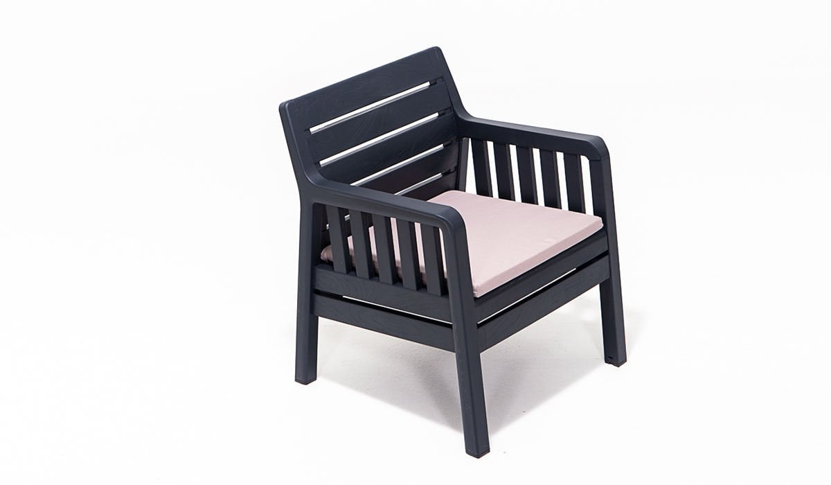 Lara Tekli Koltuk - Antrasit (Mindersiz)