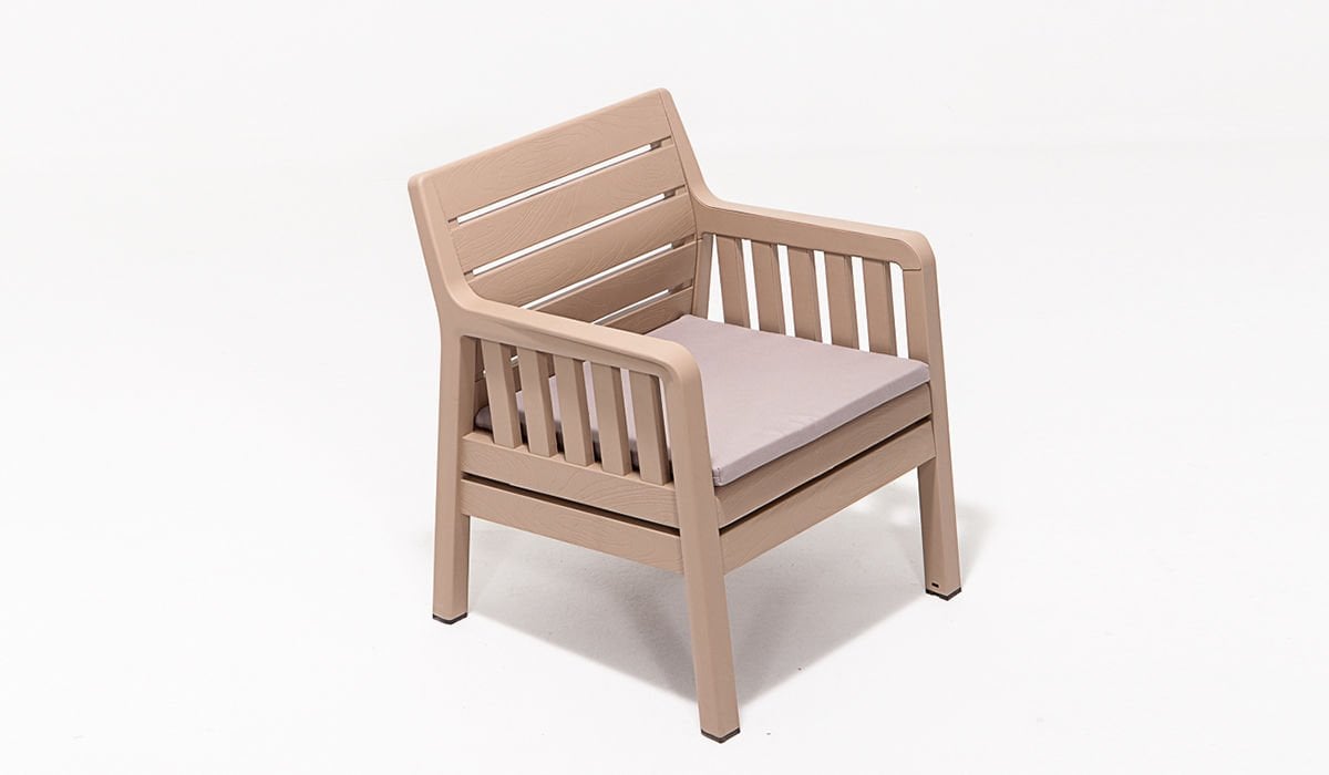 Lara Tekli Koltuk - Cappucino (Mindersiz) Antrasit