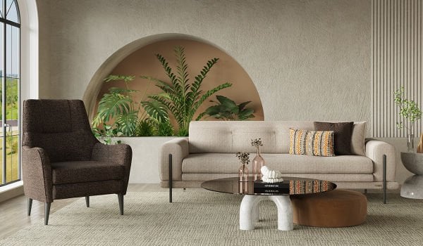 Salda Koltuk Takımı - Krem