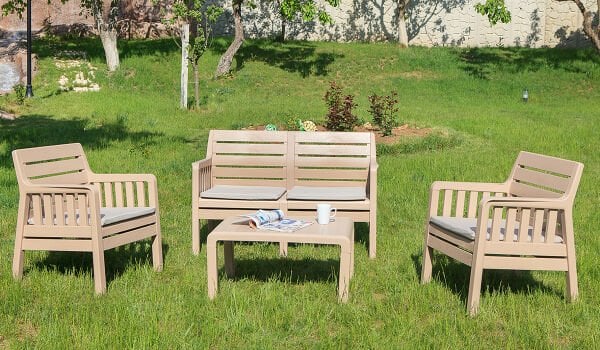 Lara İkili Koltuk - Cappucino (Mindersiz)