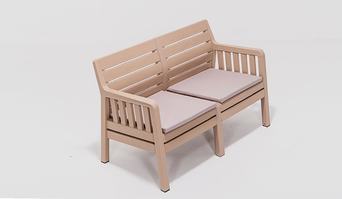 Lara İkili Koltuk - Cappucino (Mindersiz)