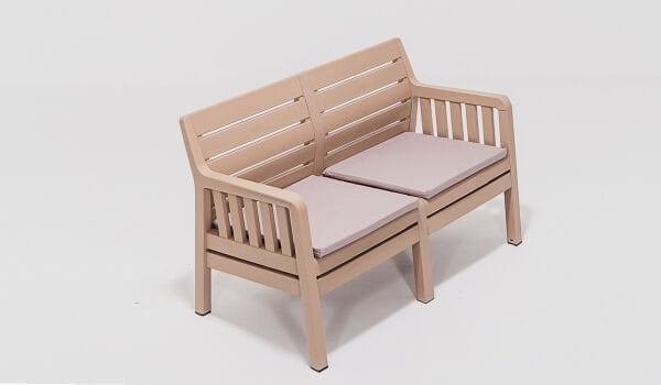 Lara İkili Koltuk - Cappucino (Mindersiz)