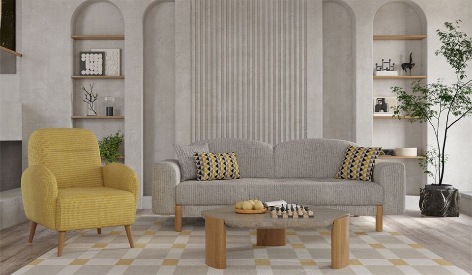 Bohem Plus Koltuk Takımı - Gri