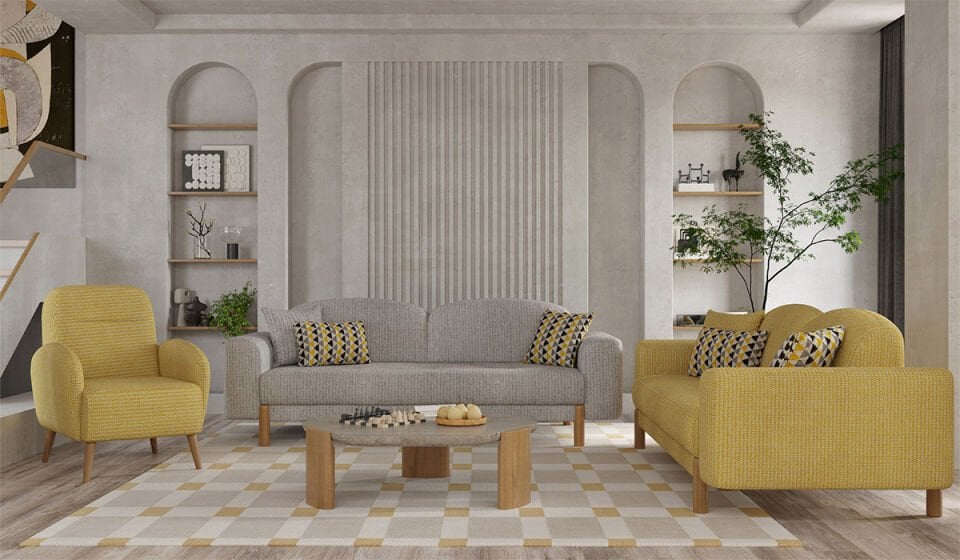 Bohem Plus Koltuk Takımı - Gri