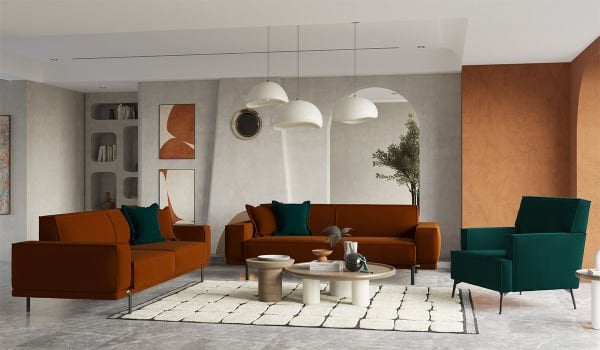 Loft Koltuk Takımı - Kiremit