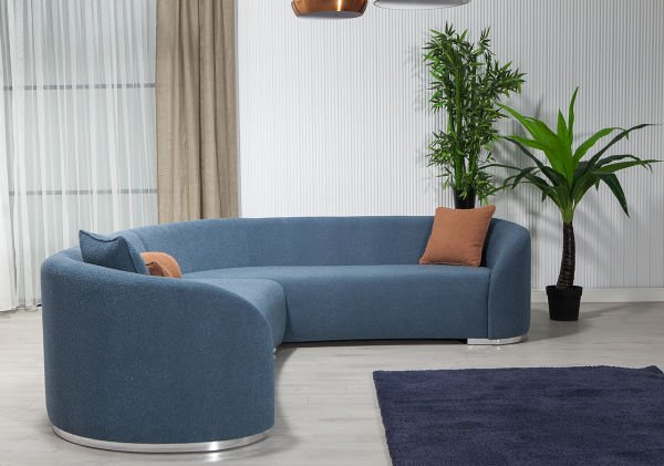 Teddy Köşe Takımı Krem