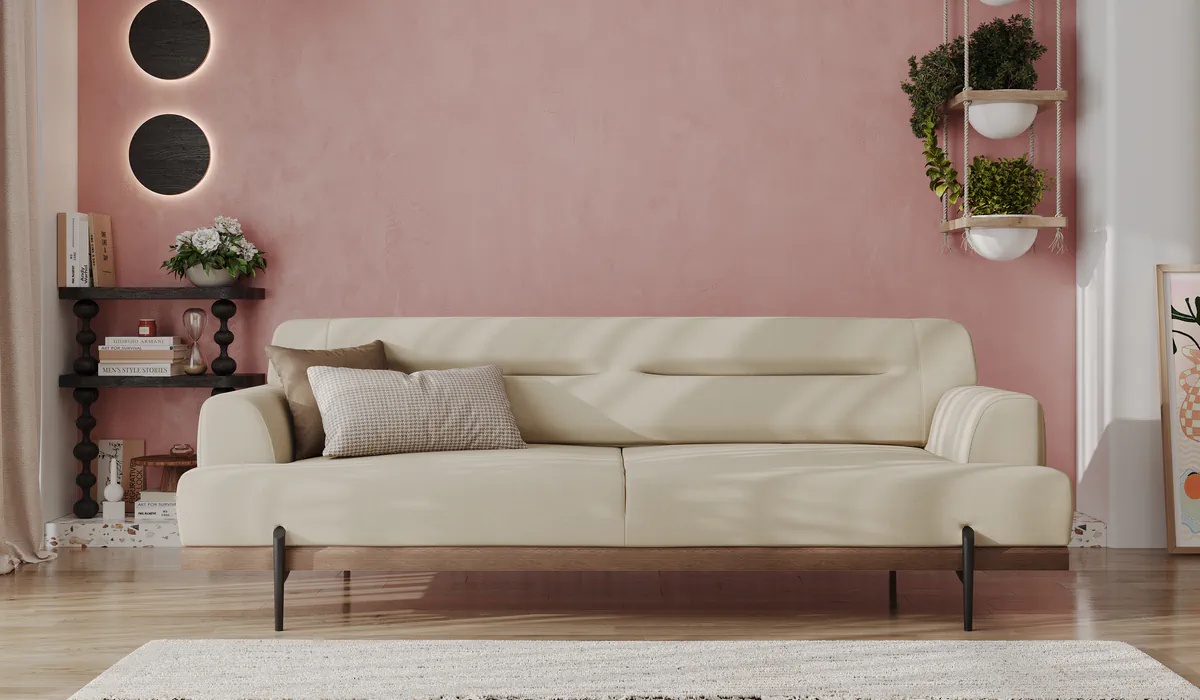 Linen Koltuk Takımı Üçlü Koltuk