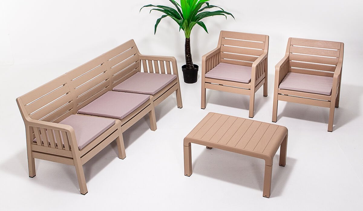 Lara 3+1+1 S Bahçe Oturma Grubu (Minderli)