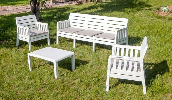 Lara Üçlü Koltuk - Cappucino (Mindersiz) Antrasit