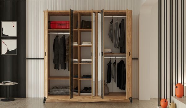 Avrupa 5 Kapaklı Gardırop