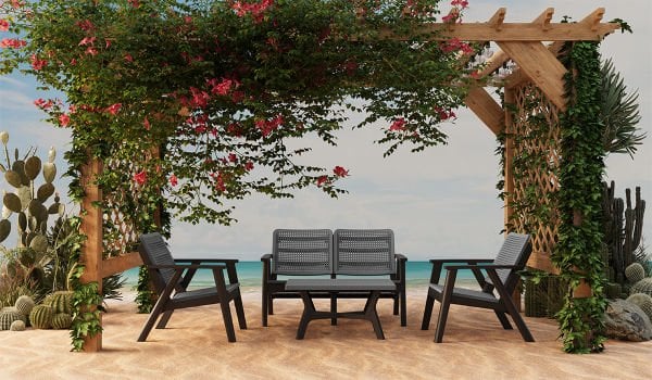 Gordon 2+1+1+S Bahçe Oturma Grubu (Mindersiz)