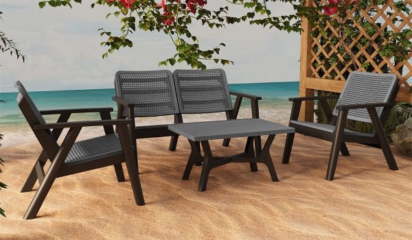 Gordon 2+1+1+S Bahçe Oturma Grubu (Mindersiz)