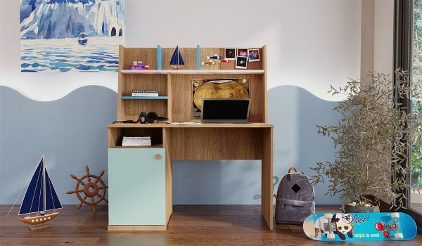 Hera Genç Odası Takımı Loft Kitaplık