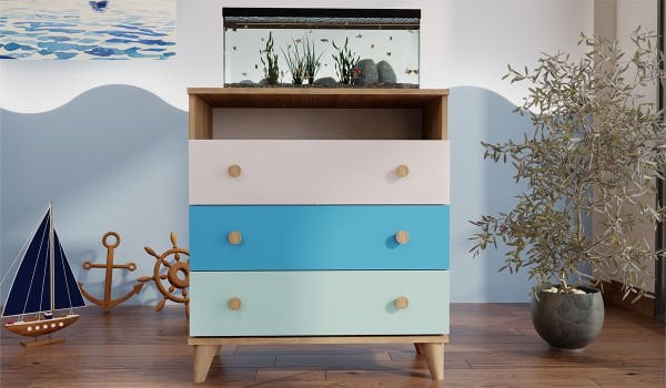 Hera Genç Odası Takımı Loft Kitaplık