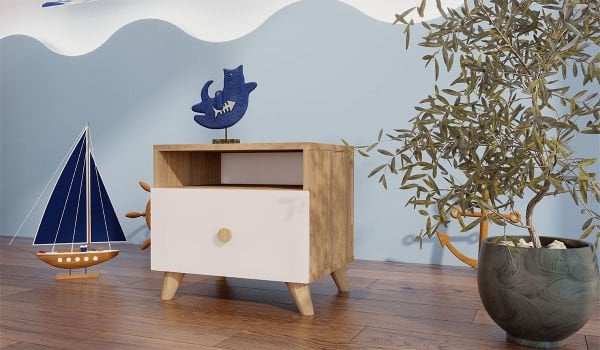 Hera Genç Odası Takımı Loft Kitaplık