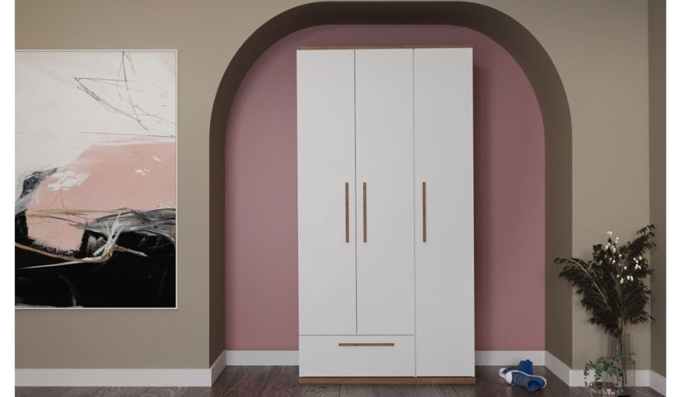 Eva 301 - 3 Kapaklı Gardırop (Kampanyalı)