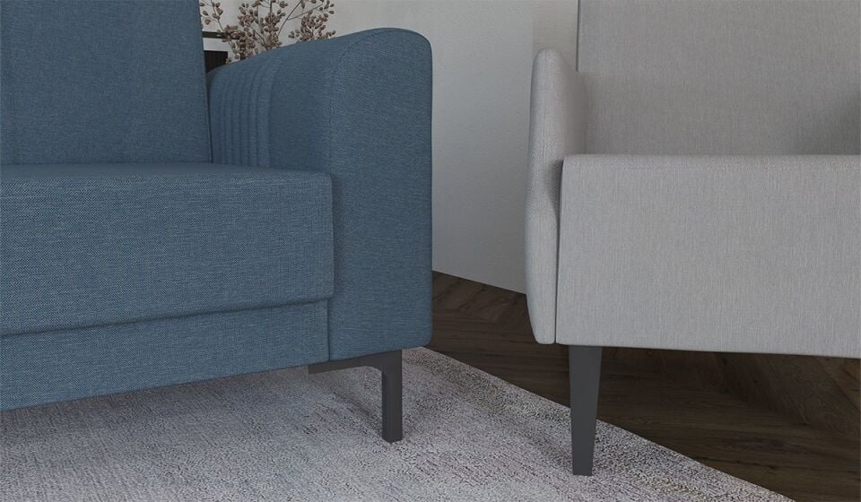 Rio Üçlü Koltuk - Mavi (Kampanyalı)